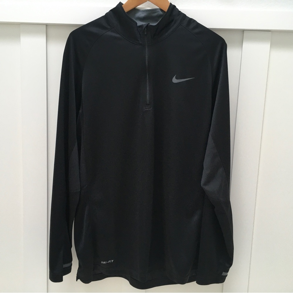 Men’s Nike 1/4 Zip Dry-Fit Long Sleeve Running Athleisure Shirt NICE!